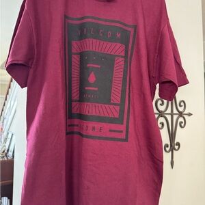 Volcom Red Short Sleeve Tee Graphic Shirt